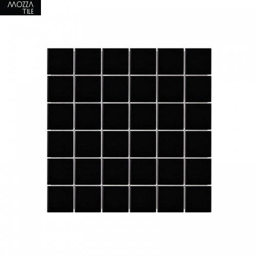 MOZZA TILE MOZZA TILE Med Square Glossy Black 48x48mm (306x306mm) - 1